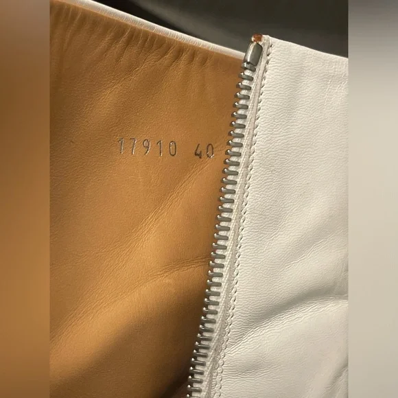 Dries Van Noten white leather chunky soles boots 40 - Picture 11 of 14